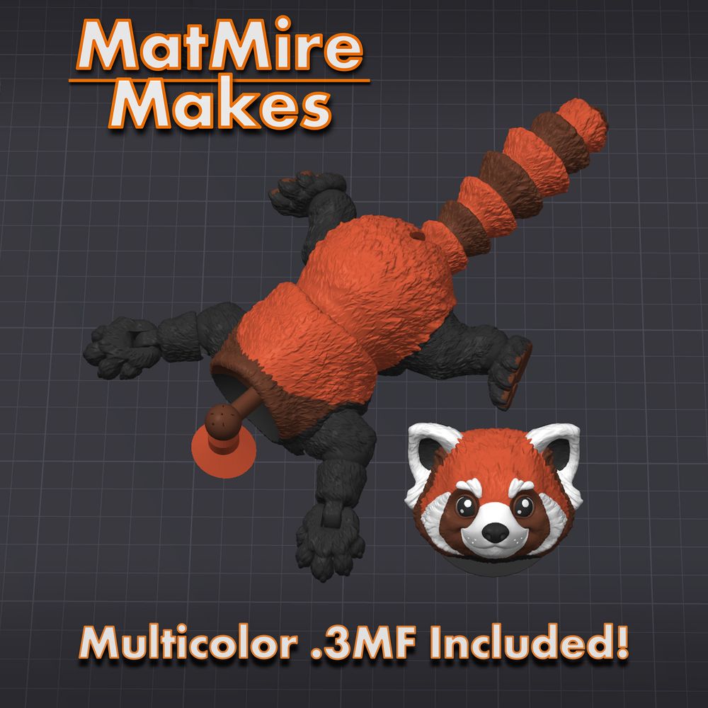 图片[2]-小熊猫 MMM_RedPanda-3D合纵社-3D打印模型STL格式3mf格式免费下载！