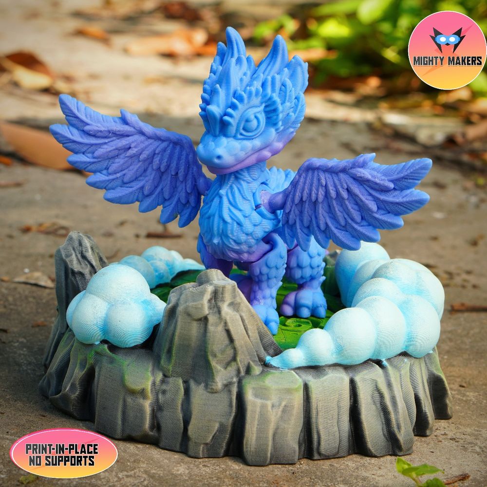 图片[3]-空气龙 MightyMakers- Flexi Air Dragon-3D合纵社-3D打印模型STL格式3mf格式免费下载！