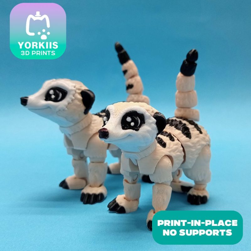 猫鼬 SURICATA 3MDF-3D合纵社-3D打印模型STL格式3mf格式免费下载！