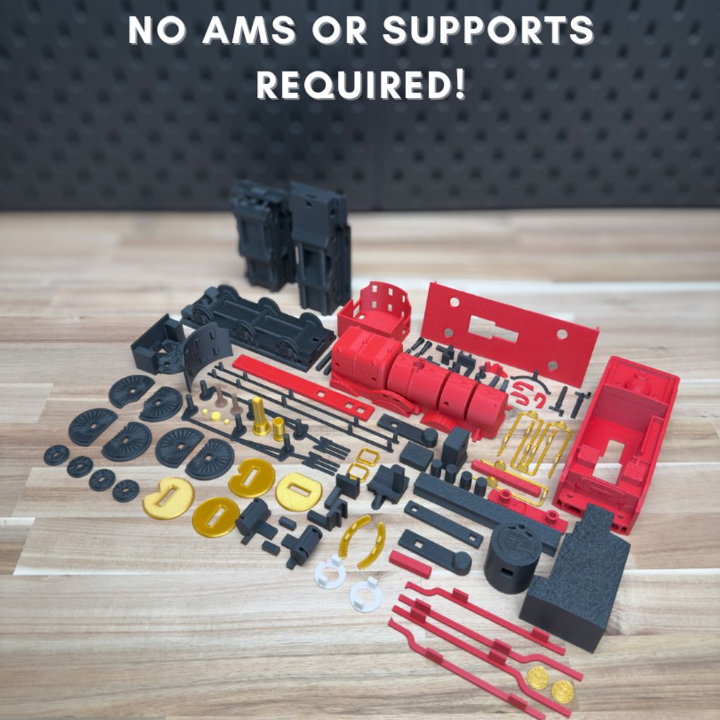 图片[2]-【乐高小人】霍格沃兹火车 Hogwarts Express Kit No Support No AMS No Glue-3D合纵社-3D打印模型STL格式3mf格式免费下载！