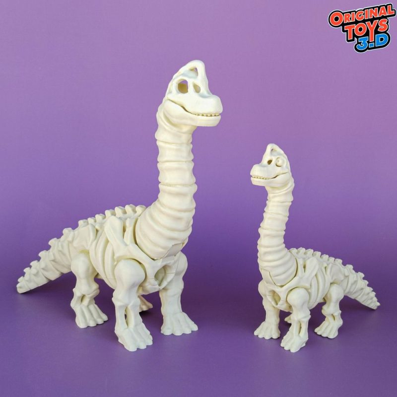 巴拉奇奥龙骨架 Original Brachiosaurus Skeleton Flexi-3D合纵社-3D打印模型STL格式3mf格式免费下载!