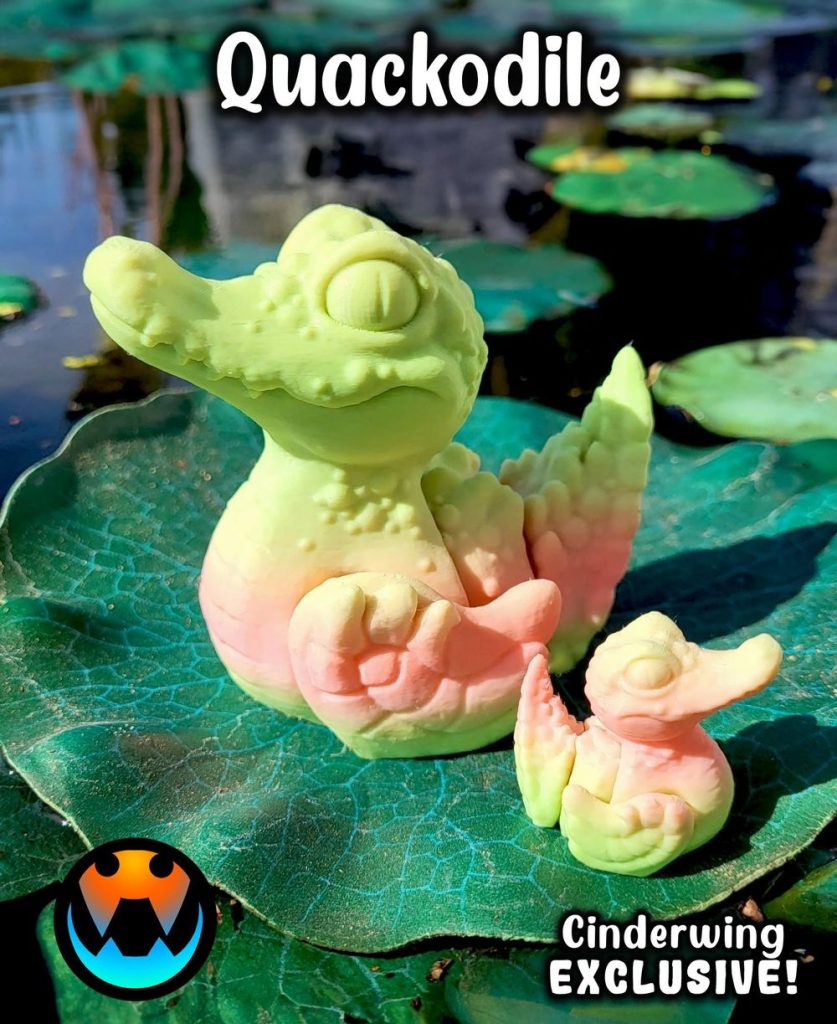 图片[3]-鳄鱼鸭 Quackodile (by Cinderwing3D)-3D合纵社-3D打印模型STL格式3mf格式免费下载！