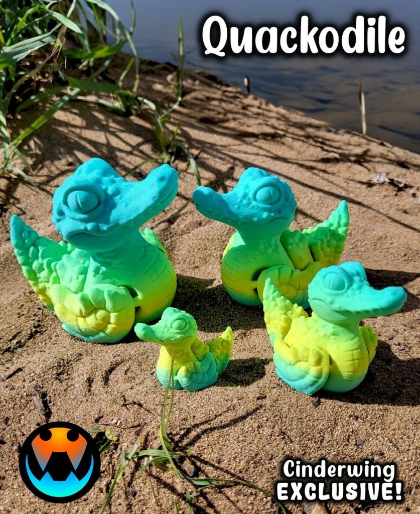 图片[2]-鳄鱼鸭 Quackodile (by Cinderwing3D)-3D合纵社-3D打印模型STL格式3mf格式免费下载！