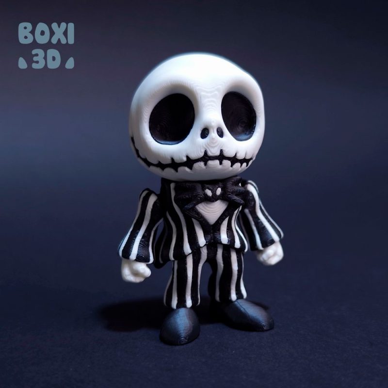 杰克·骷髅 Boxi3D_Jack Skellington-3D合纵社-3D打印模型STL格式3mf格式免费下载！