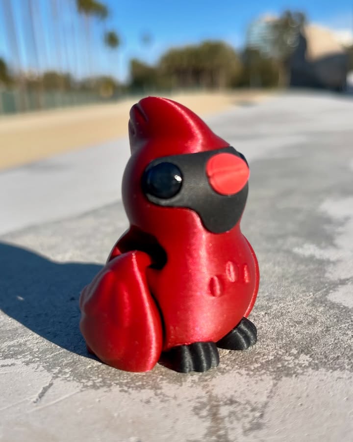 图片[3]-红色小鸡 Koza Design- Cardinal-3D合纵社-3D打印模型STL格式3mf格式免费下载！