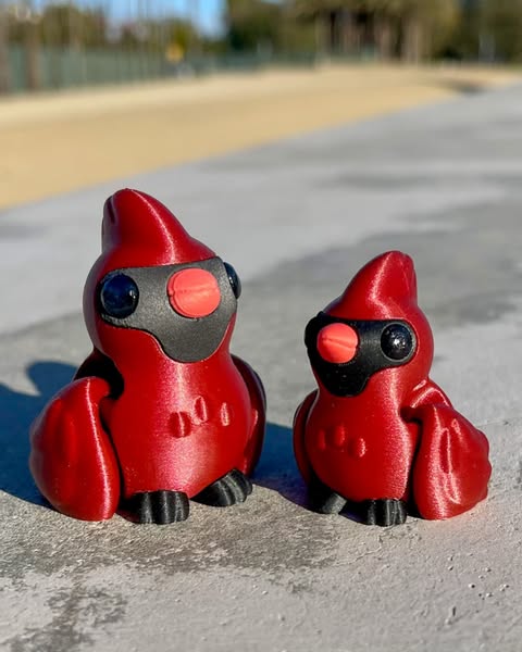 图片[2]-红色小鸡 Koza Design- Cardinal-3D合纵社-3D打印模型STL格式3mf格式免费下载！