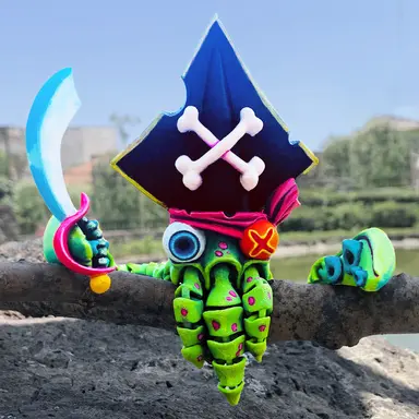 图片[3]-【恐怖系列】45.海盗鱿鱼-3D合纵社-3D打印模型STL格式3mf格式免费下载！