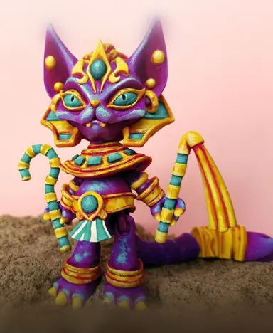 图片[2]-【恐怖系列】42.法老猫-3D合纵社-3D打印模型STL格式3mf格式免费下载！