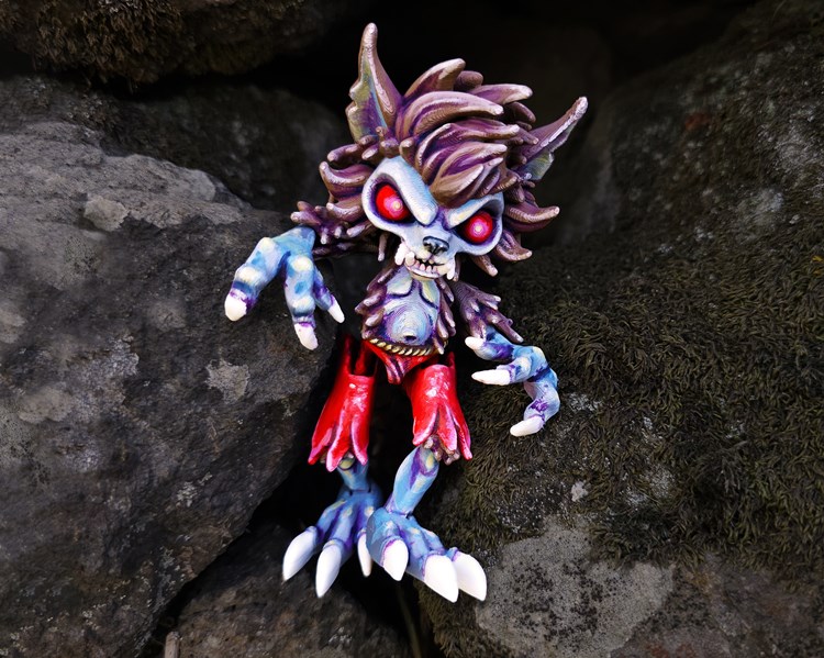 图片[2]-【恐怖系列】37.印花狼人-3D合纵社-3D打印模型STL格式3mf格式免费下载！