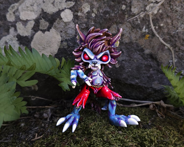 图片[4]-【恐怖系列】37.印花狼人-3D合纵社-3D打印模型STL格式3mf格式免费下载！