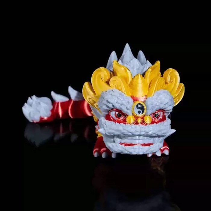 图片[3]-中国舞狮chinese-lion-flexi-articulated-3D合纵社-3D打印模型STL格式3mf格式免费下载！