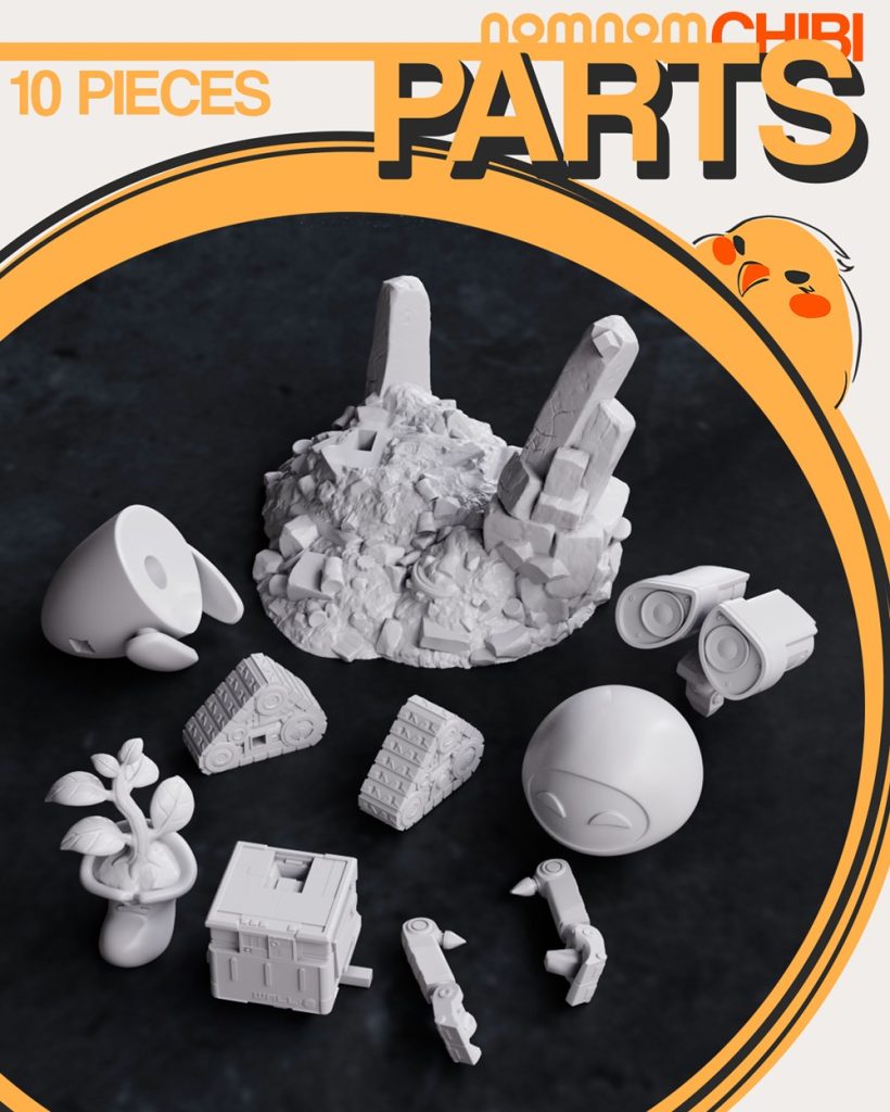 图片[2]-【机器人总动员】伊娃和瓦力-3D合纵社-3D打印模型STL格式3mf格式免费下载！