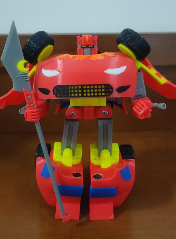 【霹雳火】汽车机器人-3D合纵社-3D打印模型STL格式3mf格式免费下载!