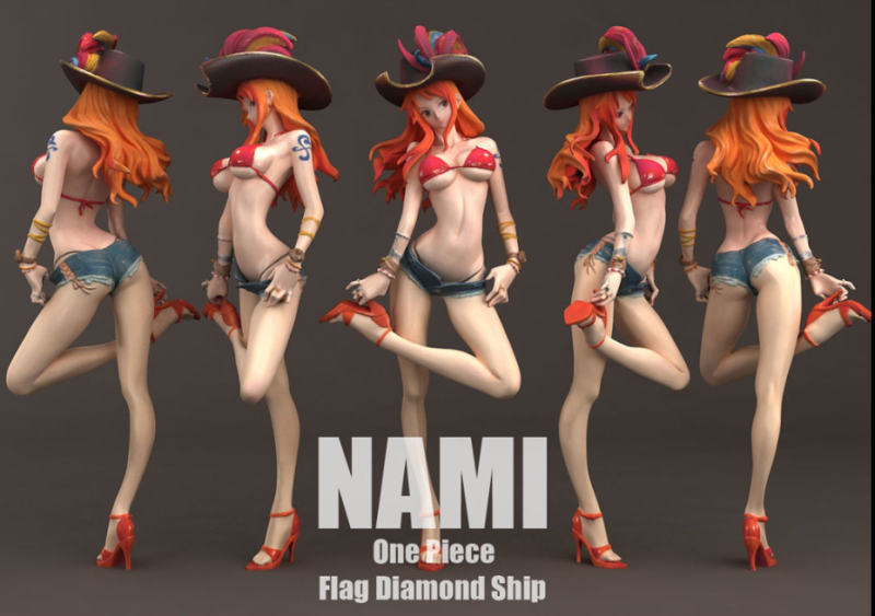 【海贼王】娜美-3D合纵社-3D打印模型STL格式3mf格式免费下载！