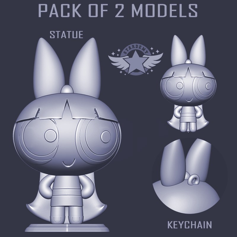 图片[2]-【飞天小女警】花花-3D合纵社-3D打印模型STL格式3mf格式免费下载！