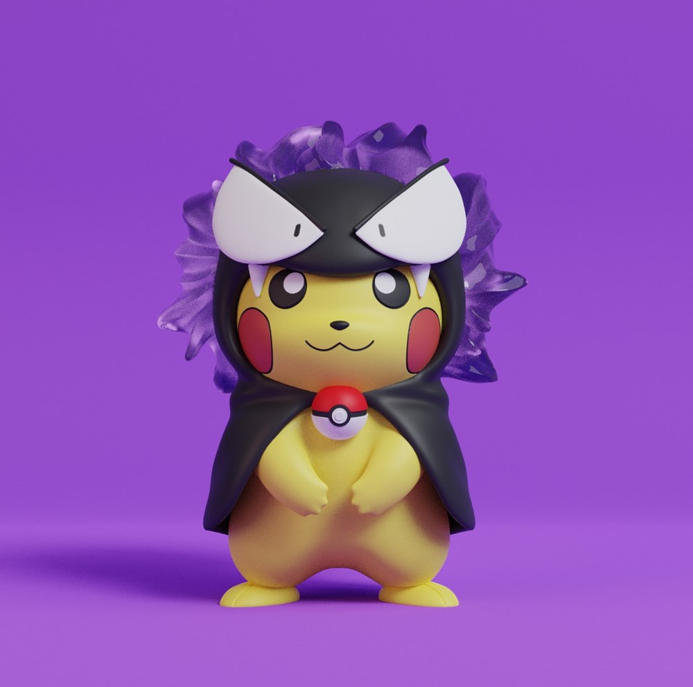 【宠物小精灵】皮卡丘-3D合纵社-3D打印模型STL格式3mf格式免费下载！
