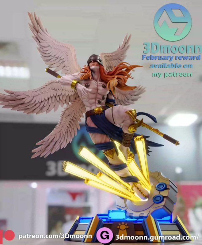 【数码宝贝】天使兽-3D合纵社-3D打印模型STL格式3mf格式免费下载！