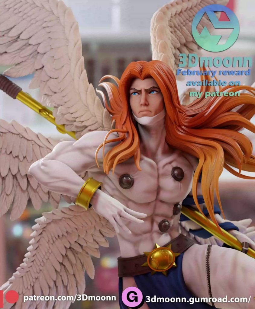 图片[2]-【数码宝贝】天使兽-3D合纵社-3D打印模型STL格式3mf格式免费下载！