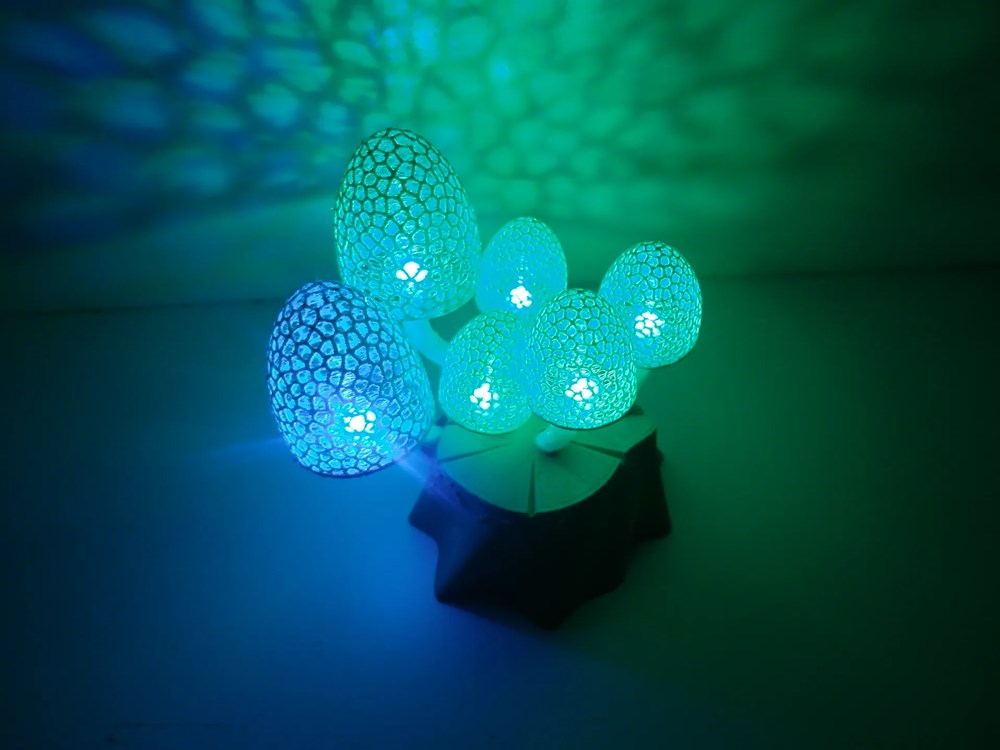蘑菇灯-3D合纵社-3D打印模型STL格式3mf格式免费下载！