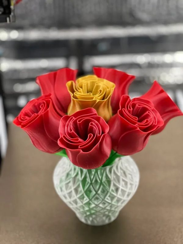 玫瑰花-3D合纵社-3D打印模型STL格式3mf格式免费下载！