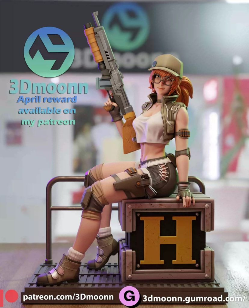 图片[4]-【合金弹头】眼镜娘-3D合纵社-3D打印模型STL格式3mf格式免费下载！