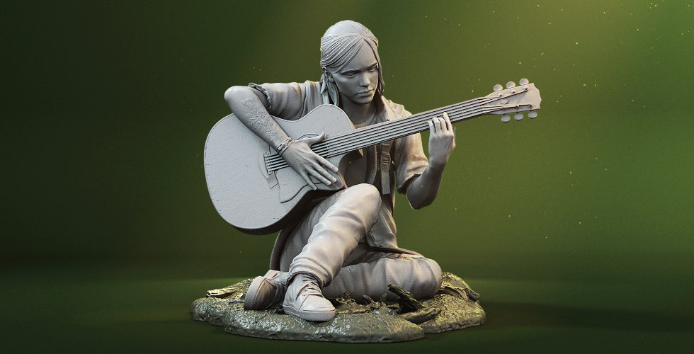 图片[2]-【最后生还者】艾莉-吉他 Gambody – Ellie with Guitar-3D合纵社-3D打印模型STL格式3mf格式免费下载！