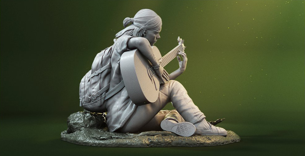图片[3]-【最后生还者】艾莉-吉他 Gambody – Ellie with Guitar-3D合纵社-3D打印模型STL格式3mf格式免费下载！