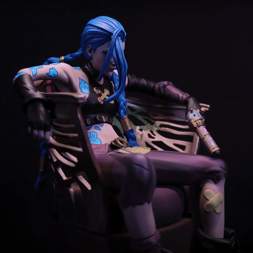【英雄联盟】金克丝 OXO3D_Jinx_Standard NSFW-3D合纵社-3D打印模型STL格式3mf格式免费下载！
