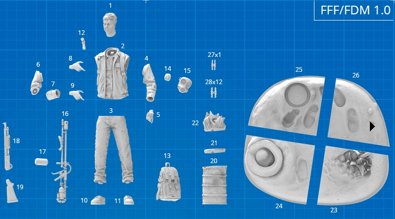 图片[3]-【最后生还者】乔尔-3D合纵社-3D打印模型STL格式3mf格式免费下载！