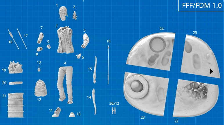 图片[3]-【最后生还者】艾莉-3D合纵社-3D打印模型STL格式3mf格式免费下载！