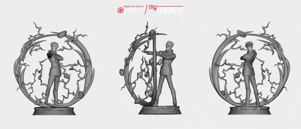 图片[2]-【咒术回战】五条悟 Gojo my Animate Hero-3D合纵社-3D打印模型STL格式3mf格式免费下载！