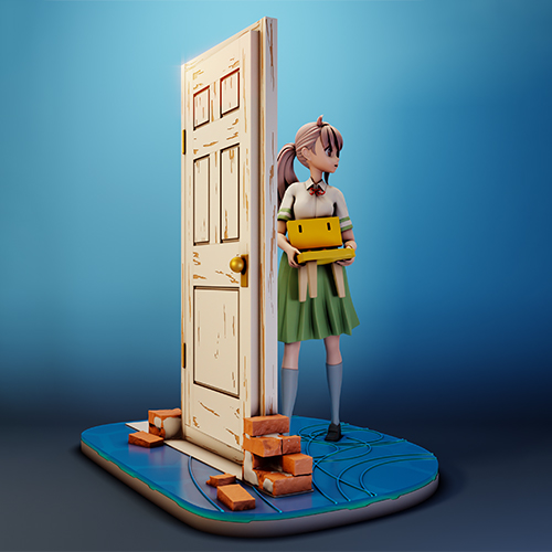 图片[2]-【铃芽之旅】岩户铃芽-3D合纵社-3D打印模型STL格式3mf格式免费下载！