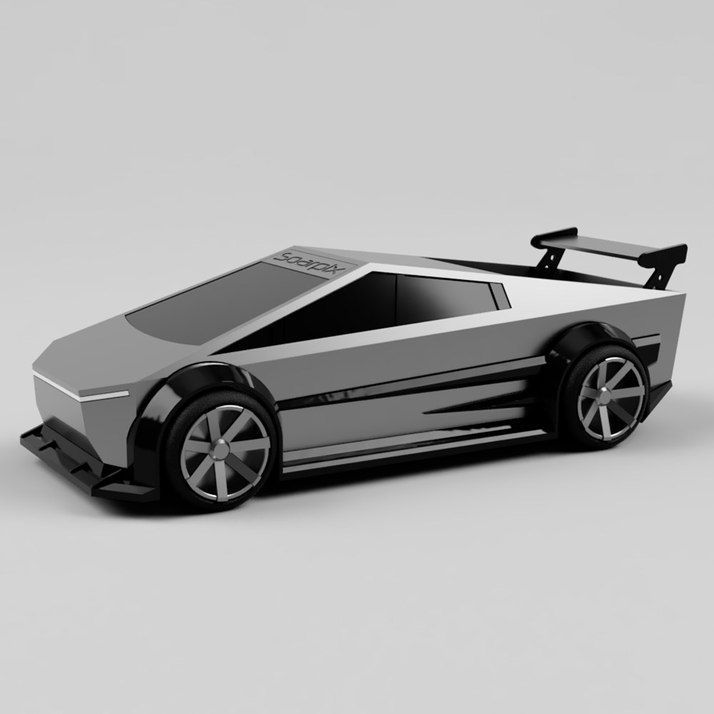 特斯拉皮卡车-3D合纵社-3D打印模型STL格式3mf格式免费下载！