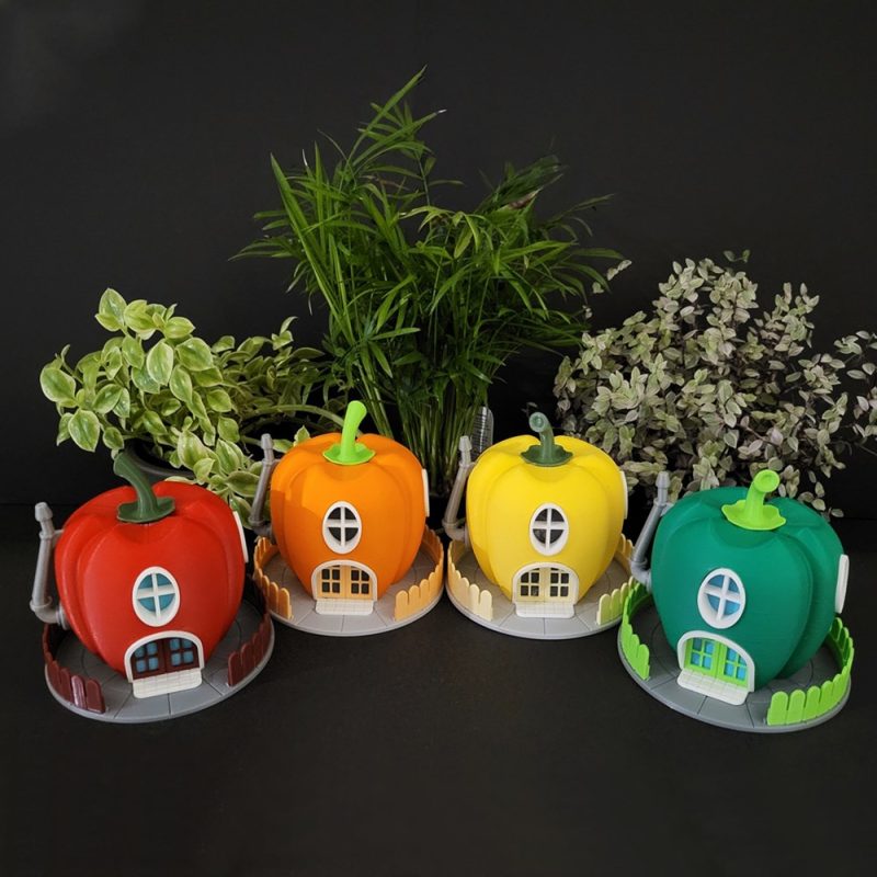 灯笼椒仙女屋-3D合纵社-3D打印模型STL格式3mf格式免费下载！