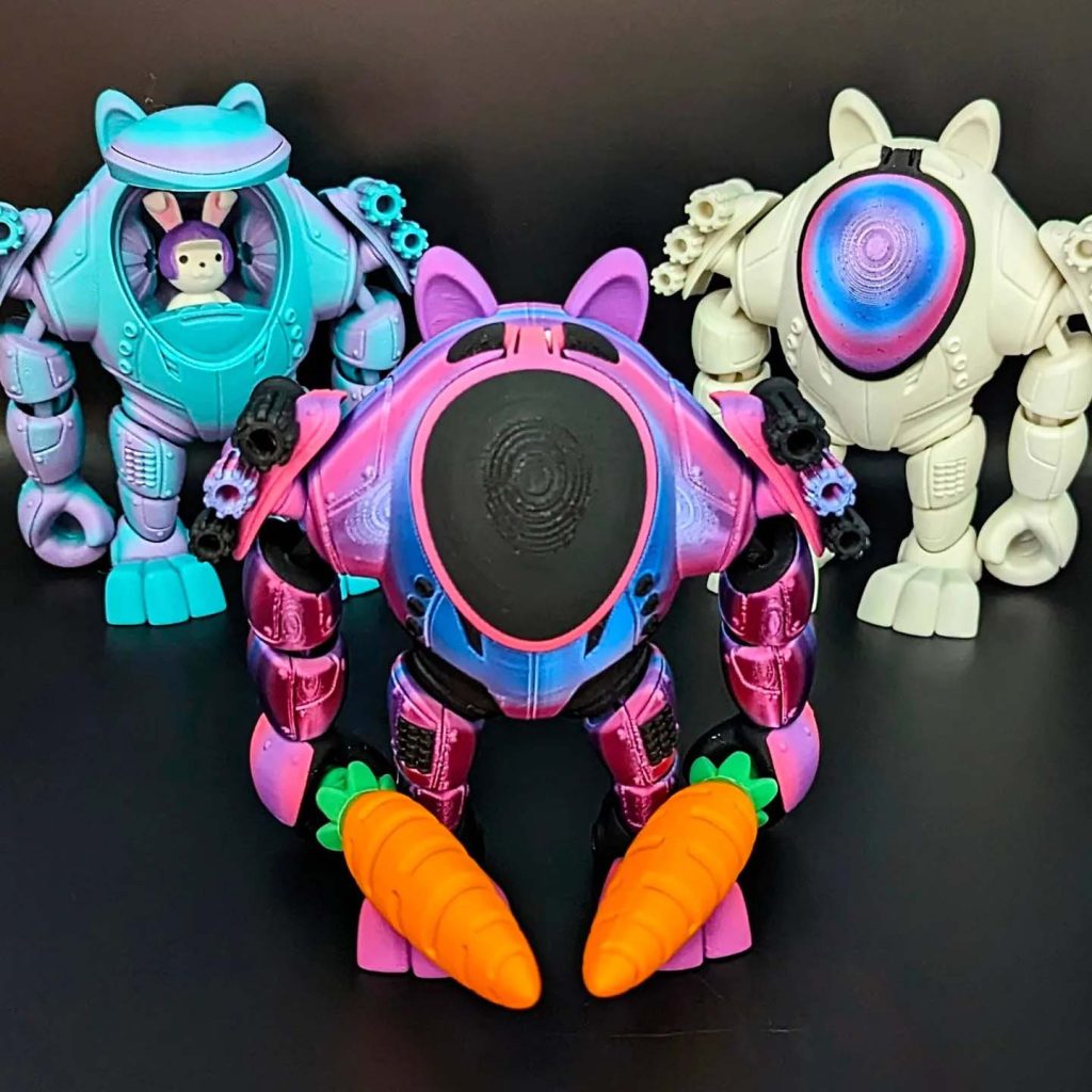 图片[2]-兔子机甲 Koza Design – Bunny BotKoza Design-3D合纵社-3D打印模型STL格式3mf格式免费下载！