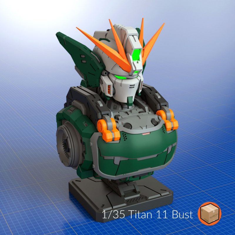 奥创高达胸像-3D合纵社-3D打印模型STL格式3mf格式免费下载！