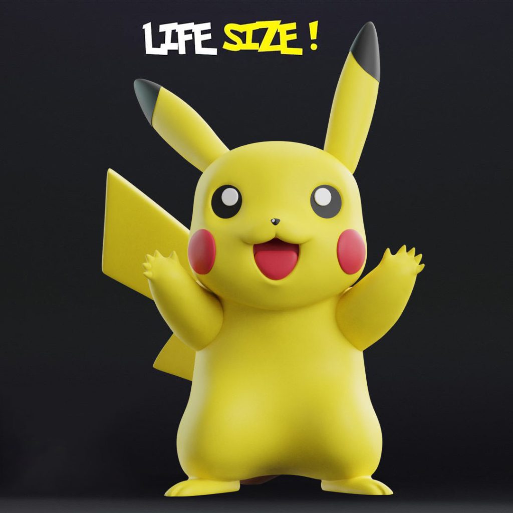 【宠物小精灵】皮卡丘-3D合纵社-3D打印模型STL格式3mf格式免费下载！