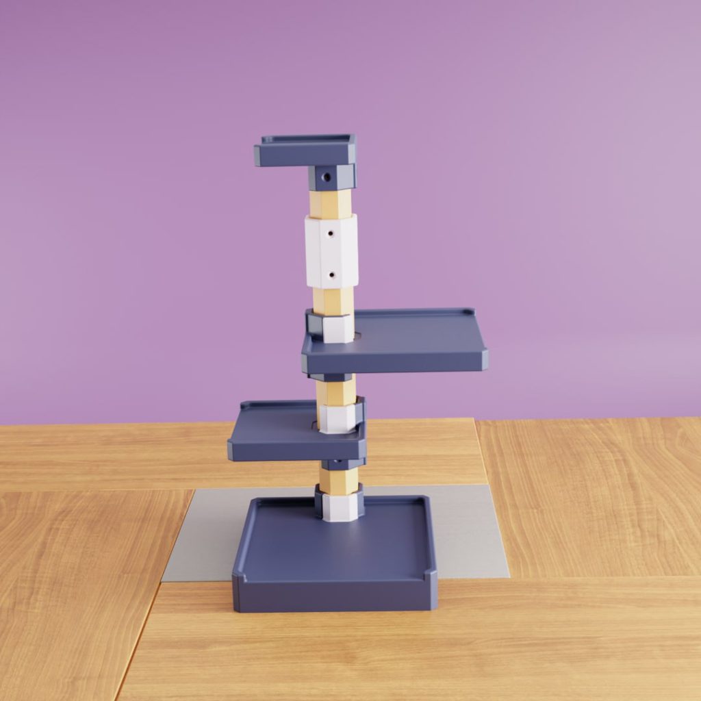 图片[3]-书架 可拼装 高低可伸缩-3D合纵社-3D打印模型STL格式3mf格式免费下载！