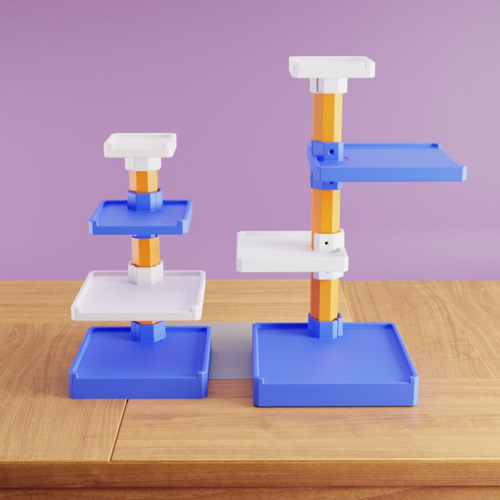 图片[2]-书架 可拼装 高低可伸缩-3D合纵社-3D打印模型STL格式3mf格式免费下载！