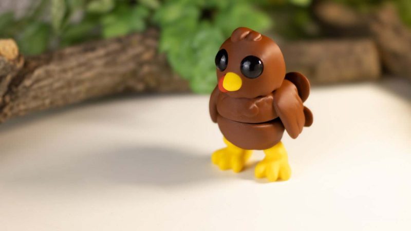 鸡 钥匙链 可活动-3D合纵社-3D打印模型STL格式3mf格式免费下载！