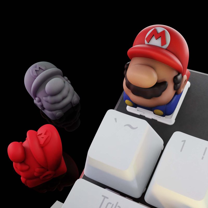 马里奥键盘帽-3D合纵社-3D打印模型STL格式3mf格式免费下载！