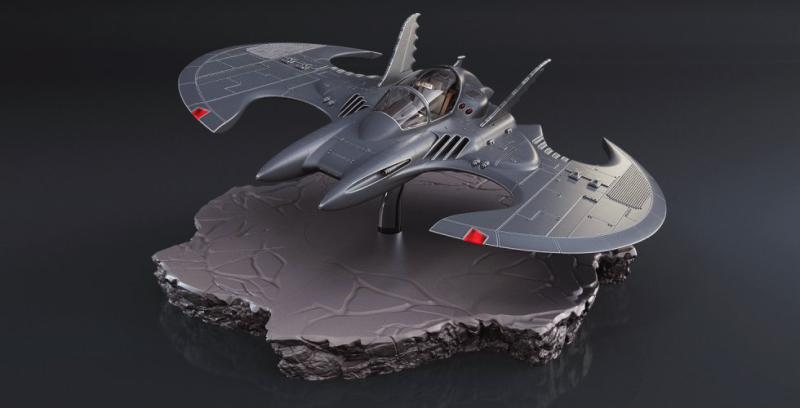 蝙蝠侠飞行器-3D合纵社-3D打印模型STL格式3mf格式免费下载！