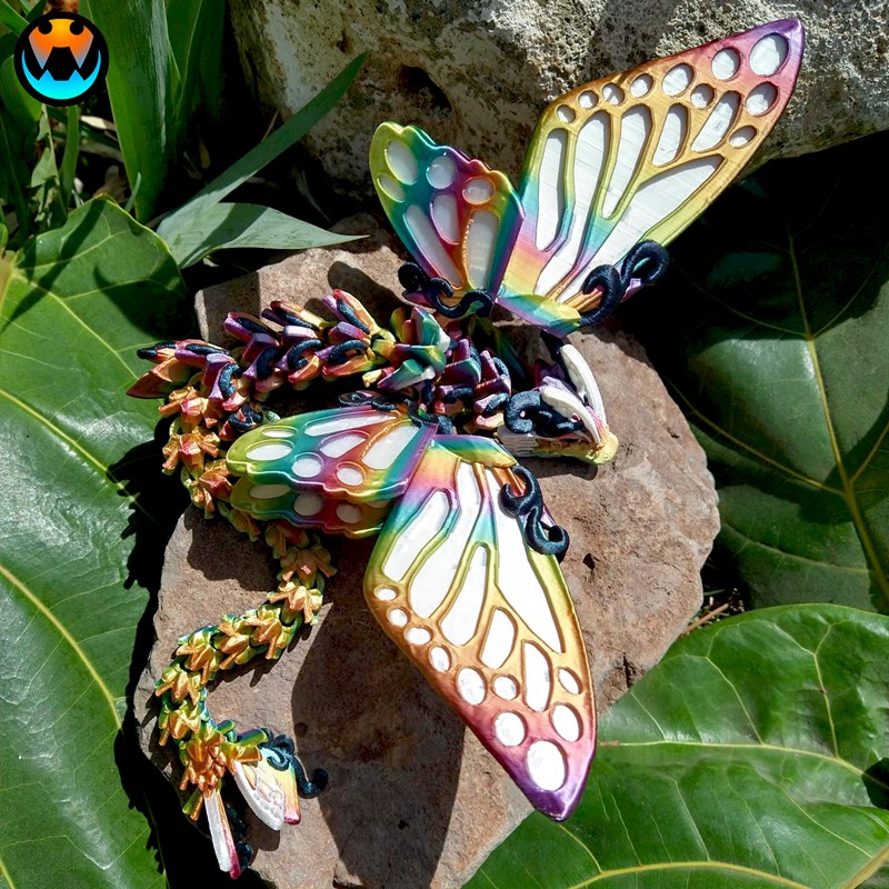 图片[3]-蝴蝶龙-3D合纵社-3D打印模型STL格式3mf格式免费下载！