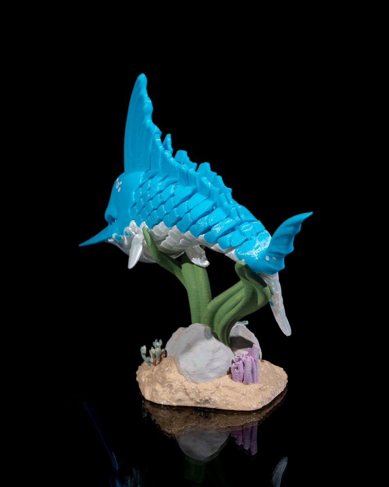 图片[4]-枪鱼 带底座 可活动-3D合纵社-3D打印模型STL格式3mf格式免费下载！