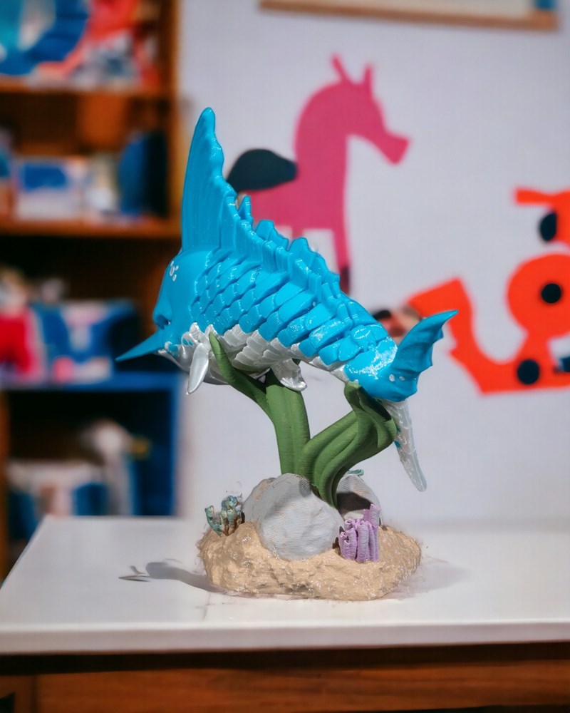 图片[2]-枪鱼 带底座 可活动-3D合纵社-3D打印模型STL格式3mf格式免费下载！