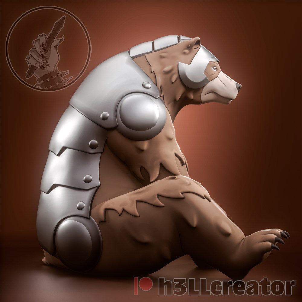 图片[4]-披甲熊 h3LL creator – Trinket (Bonus)h3LL creator-3D合纵社-3D打印模型STL格式3mf格式免费下载！