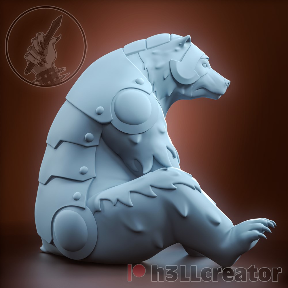 图片[3]-披甲熊 h3LL creator – Trinket (Bonus)h3LL creator-3D合纵社-3D打印模型STL格式3mf格式免费下载！
