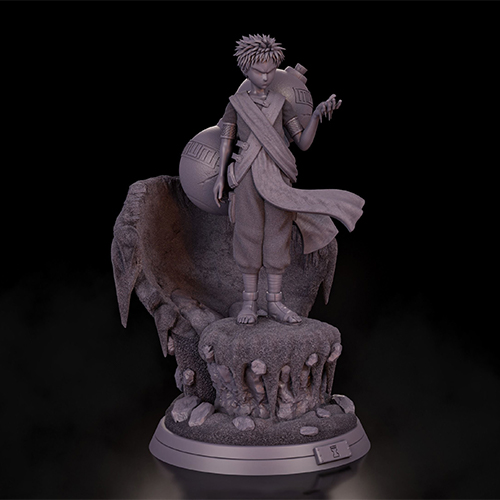 图片[2]-【火影忍者】我爱罗 Gaara Horizon Lite_@stl_zone-3D合纵社-3D打印模型STL格式3mf格式免费下载！