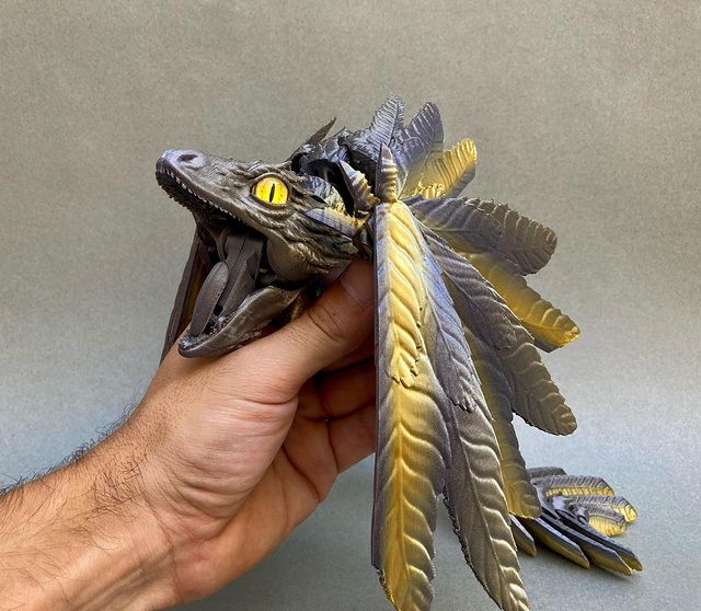 图片[2]-【龙】始祖鸟 Archaeopterix mordedor-3D合纵社-3D打印模型STL格式3mf格式免费下载！