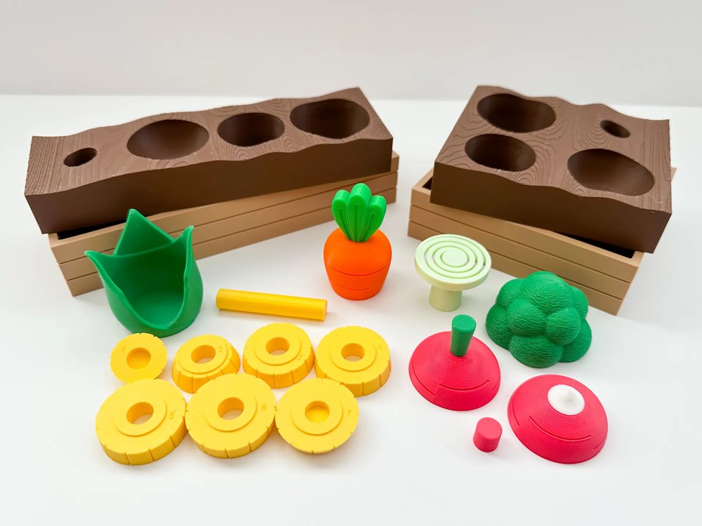 图片[2]-蔬菜花园  萝卜 玉米 胡萝卜 西蓝花-3D合纵社-3D打印模型STL格式3mf格式免费下载！